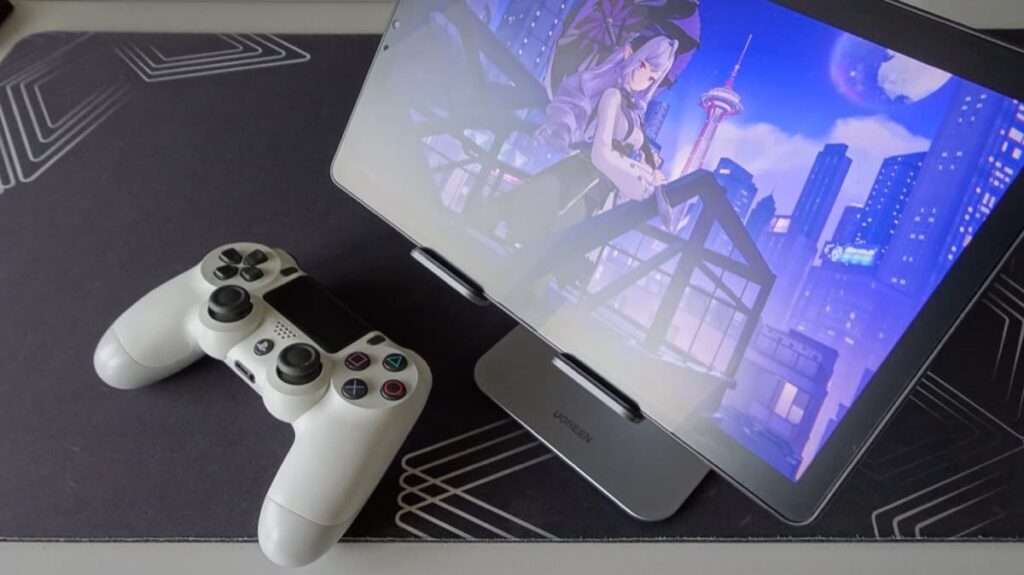 据え置き風のプレイも可能。